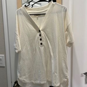 Madewell Womens Henley Button Shirt